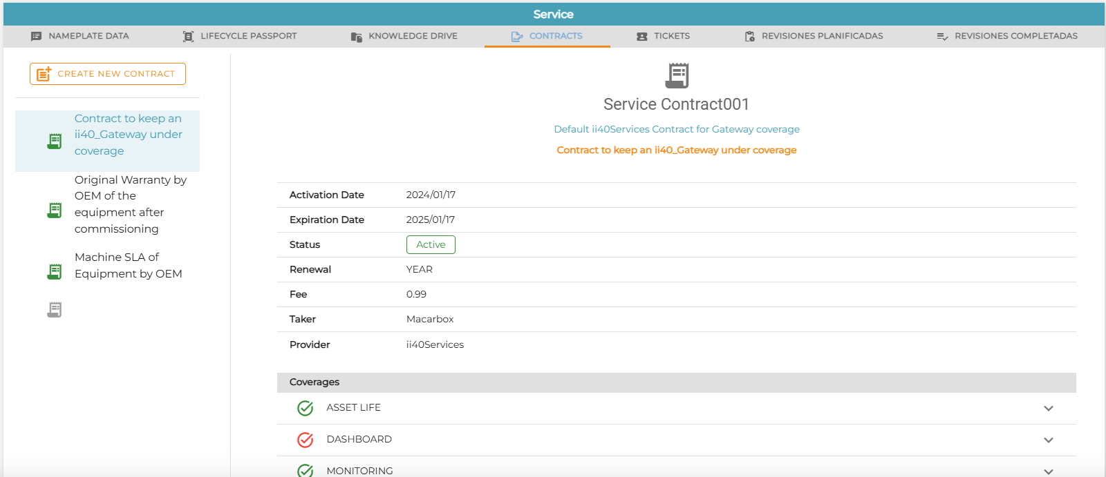 service contract